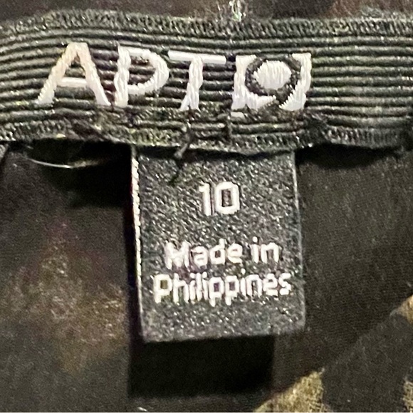 Apt. 9 dress - animal leopard print - black tan - size 10 - never worn - Picture 9 of 10